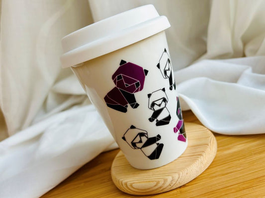 Becher To Go „Origami Panda“ 300 ml