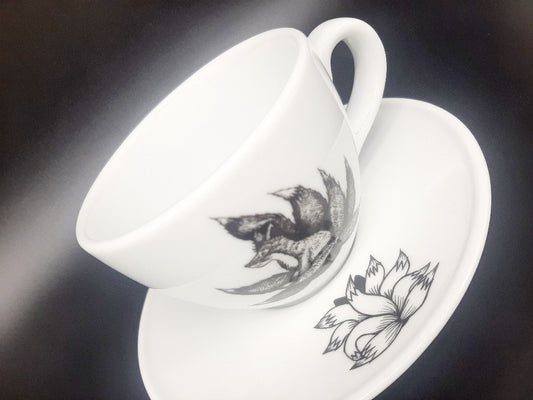 Mug with saucer "Kyuubi no Kitsune" 200 ml