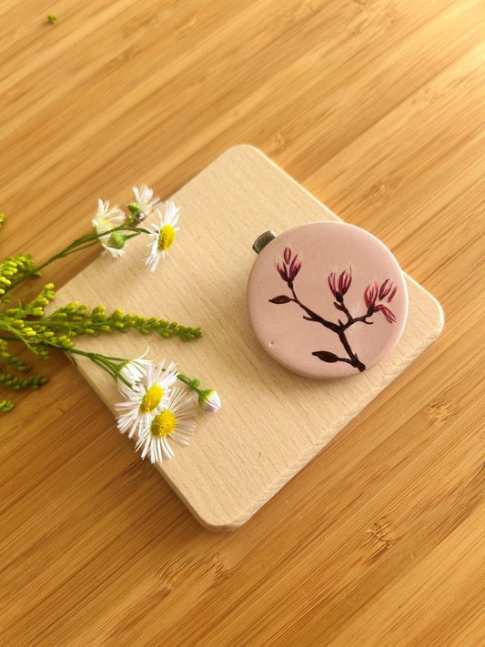 Ceramic buckle/brooch "The Scent of a Spring Dream"