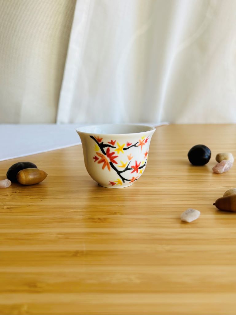 Sake and tea cup "Autumn Evening" 50 ml