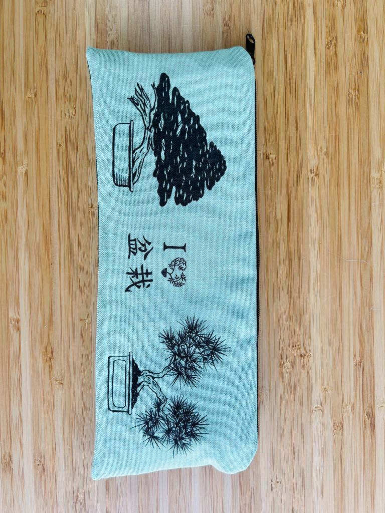 Pencil case "Bonsai lover" green