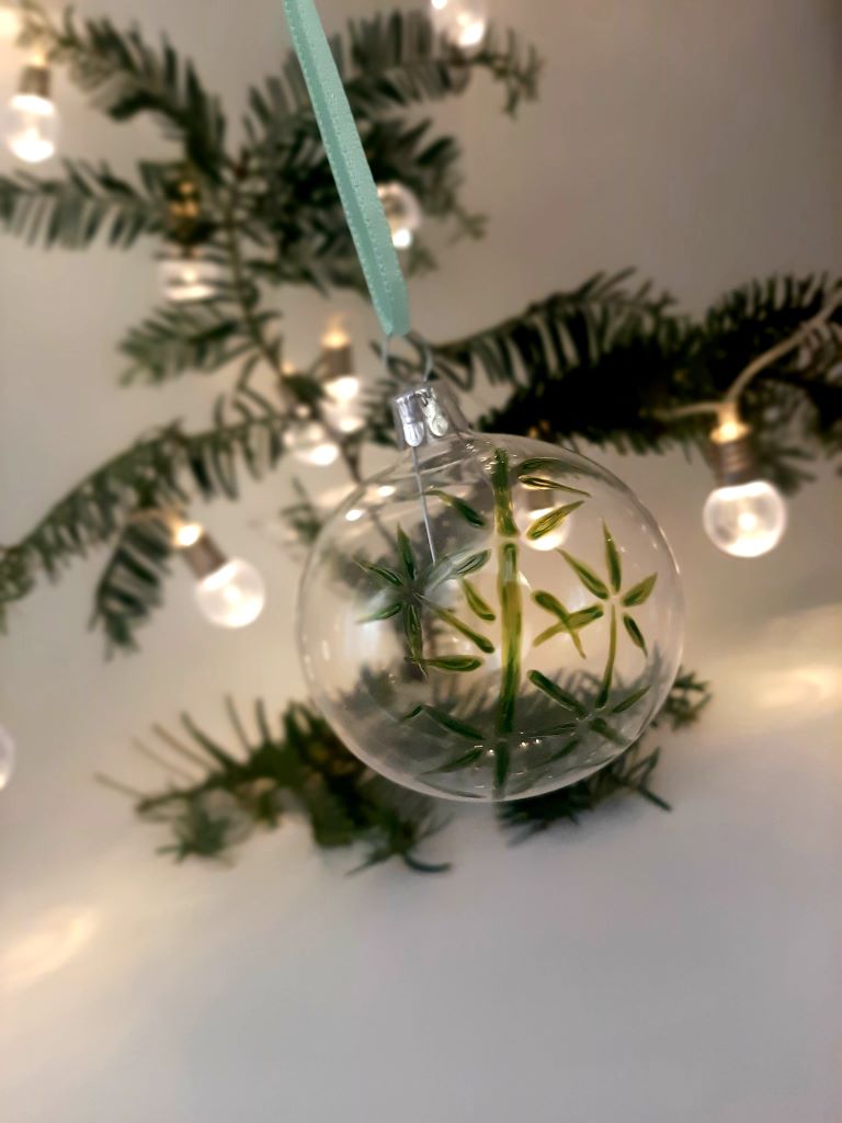 Christmas bauble "Bamboo Grove" 6 cm