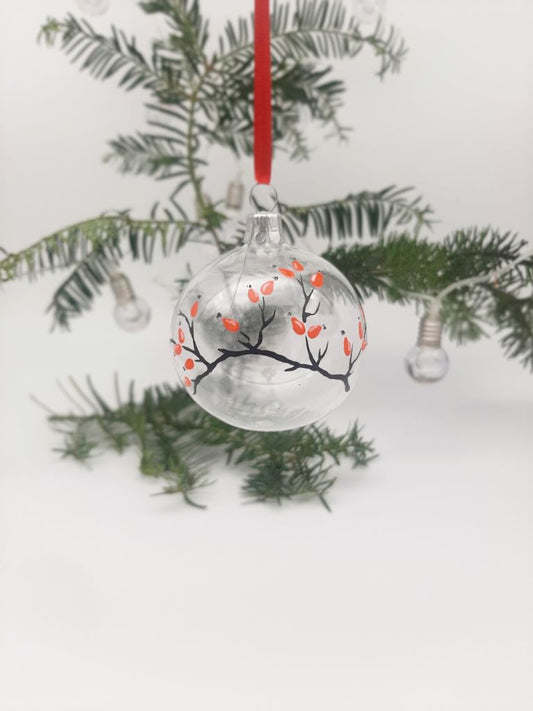 Weihnachtskugel „Hagebuttentee“ 6 cm
