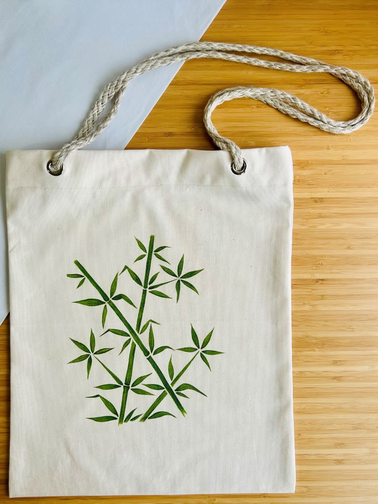 Shopping Bag "Bamboo Grove" with Cord Handles