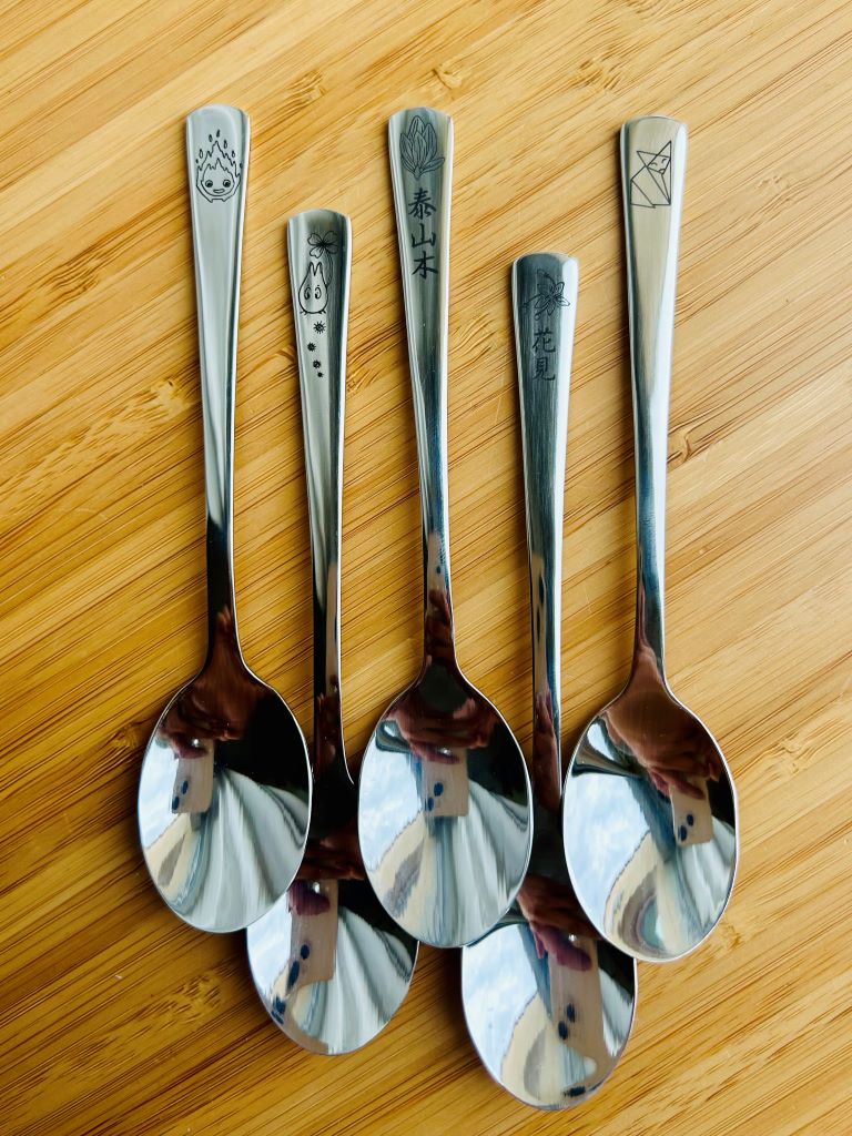 Stainless steel spoon "Origami Fox"