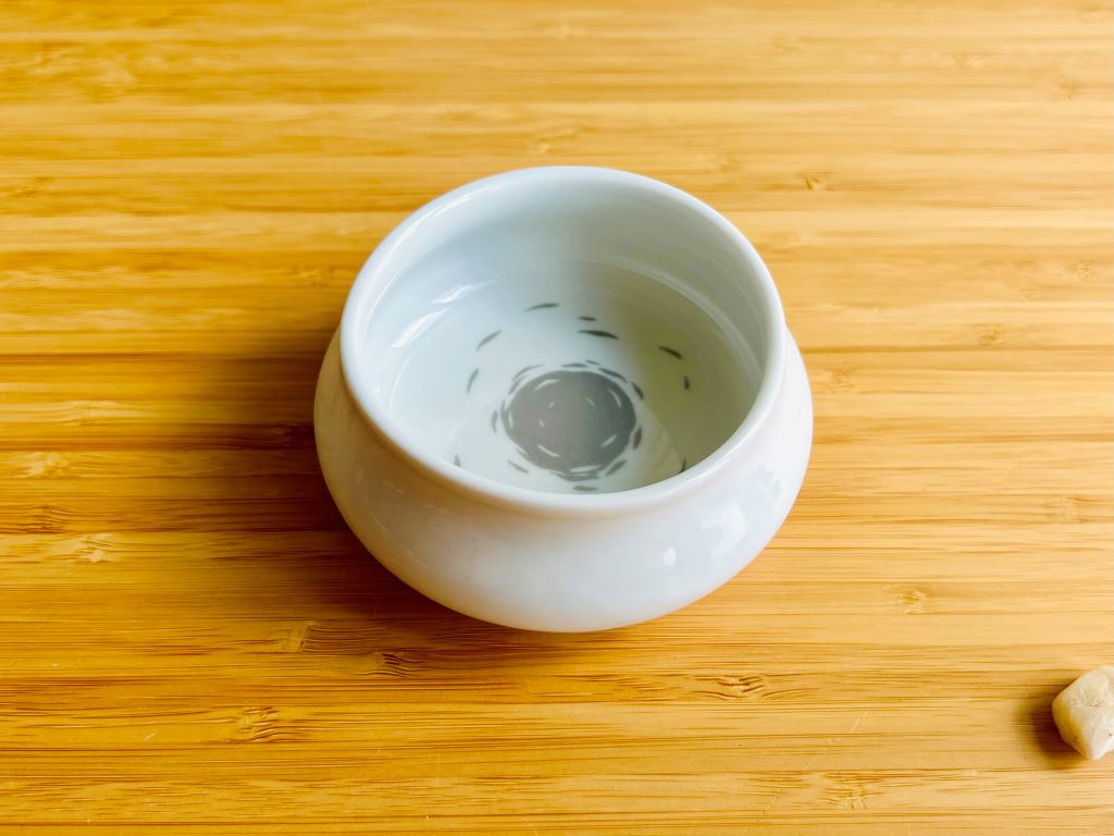 Porcelain jar "Lake Gemstones or Koi Carp with Moon"