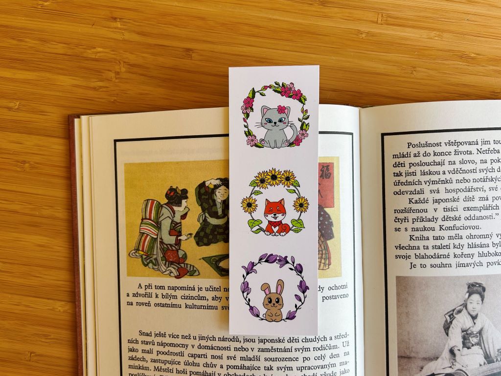 Bookmark "Cute Animals" 15 x 5 cm