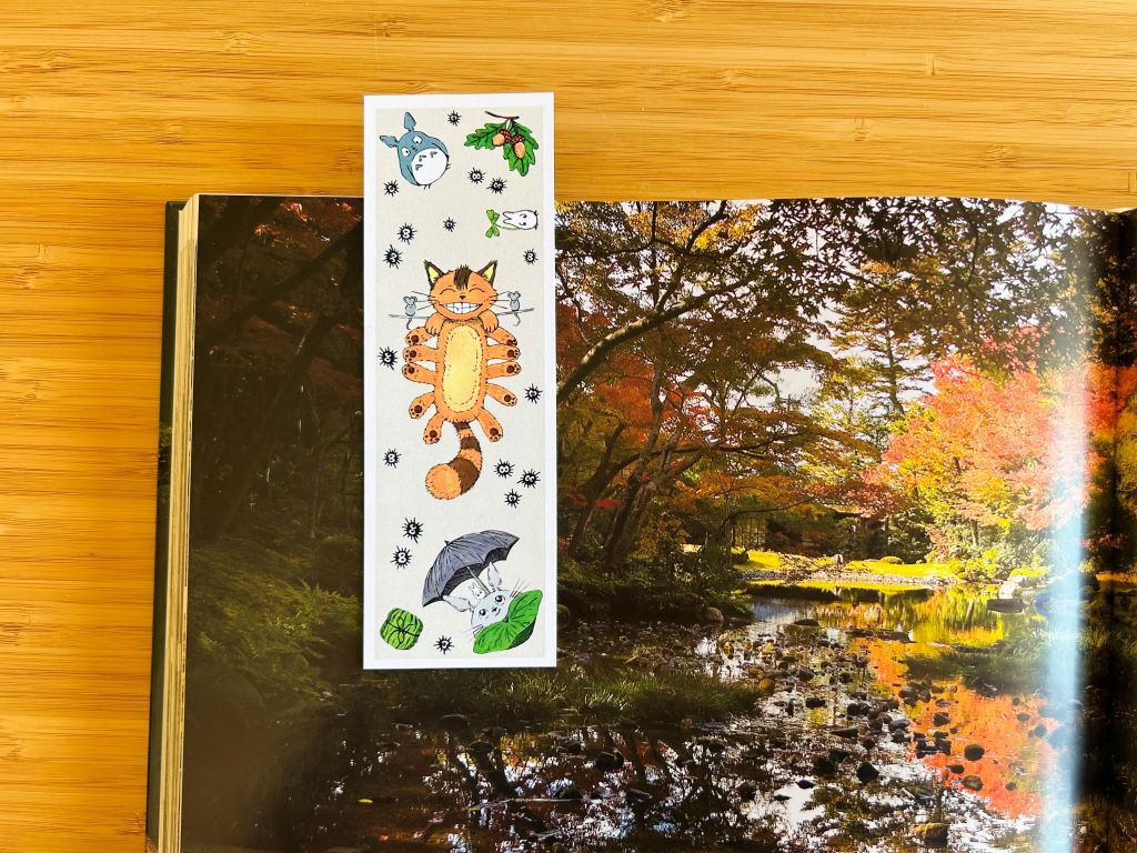 Bookmark "Totoro and other forest spirits" 15 x 5 cm