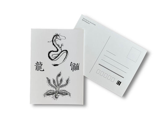 Postkarte „Drache und Phönix“ A6