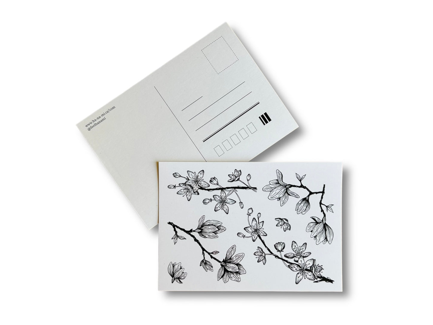 Postcard "Spring Japan" Black & White A6