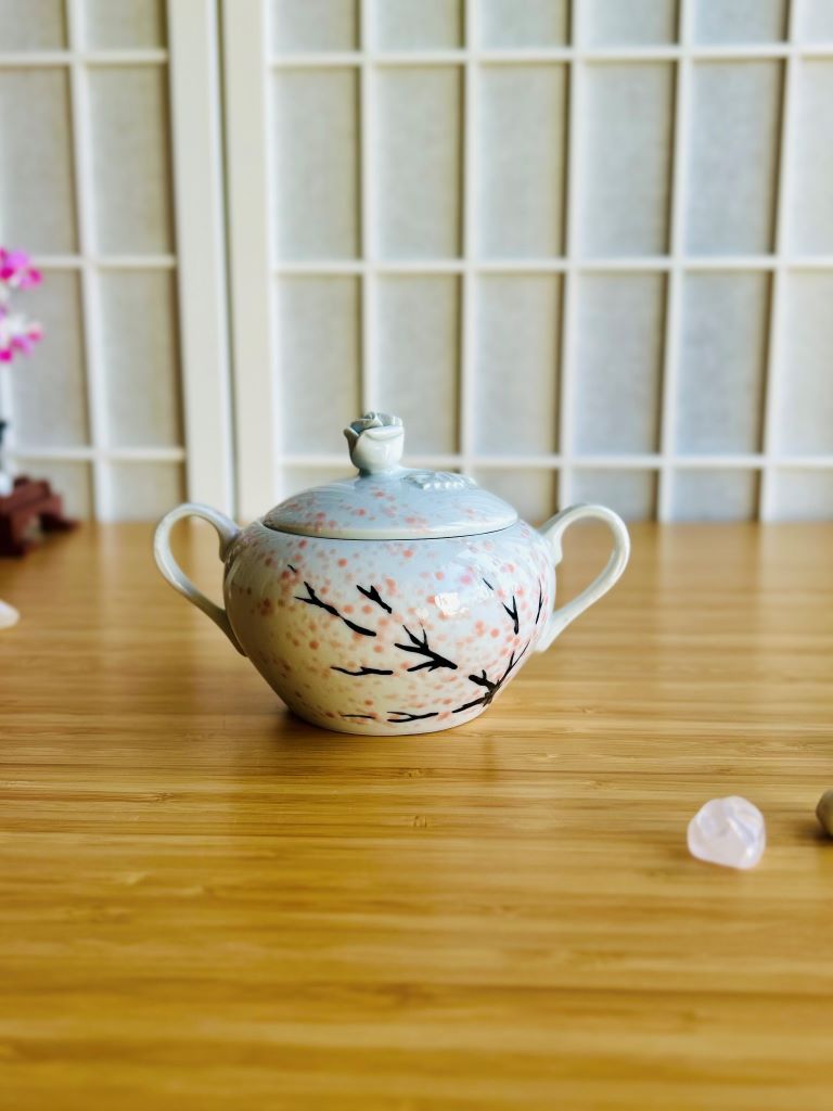 Zuckerdose mit Deckel „Morgen unter der Sakura“ 200 ml