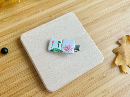 Keramische Schnalle „Lotosweiher“