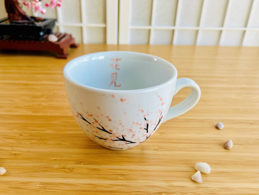 Wide mug "Morning under the Sakura Tree" 480 ml