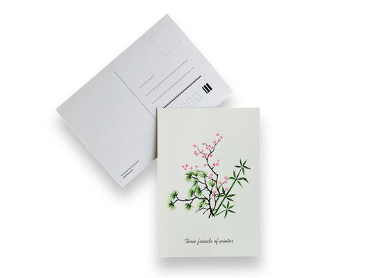 Postkarte "Drei Winterfreunde" A6
