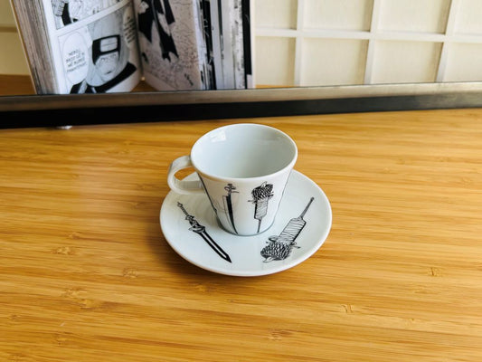 Espresso-Tasse mit Untertasse „Anime-Schwerter“ 45 ml