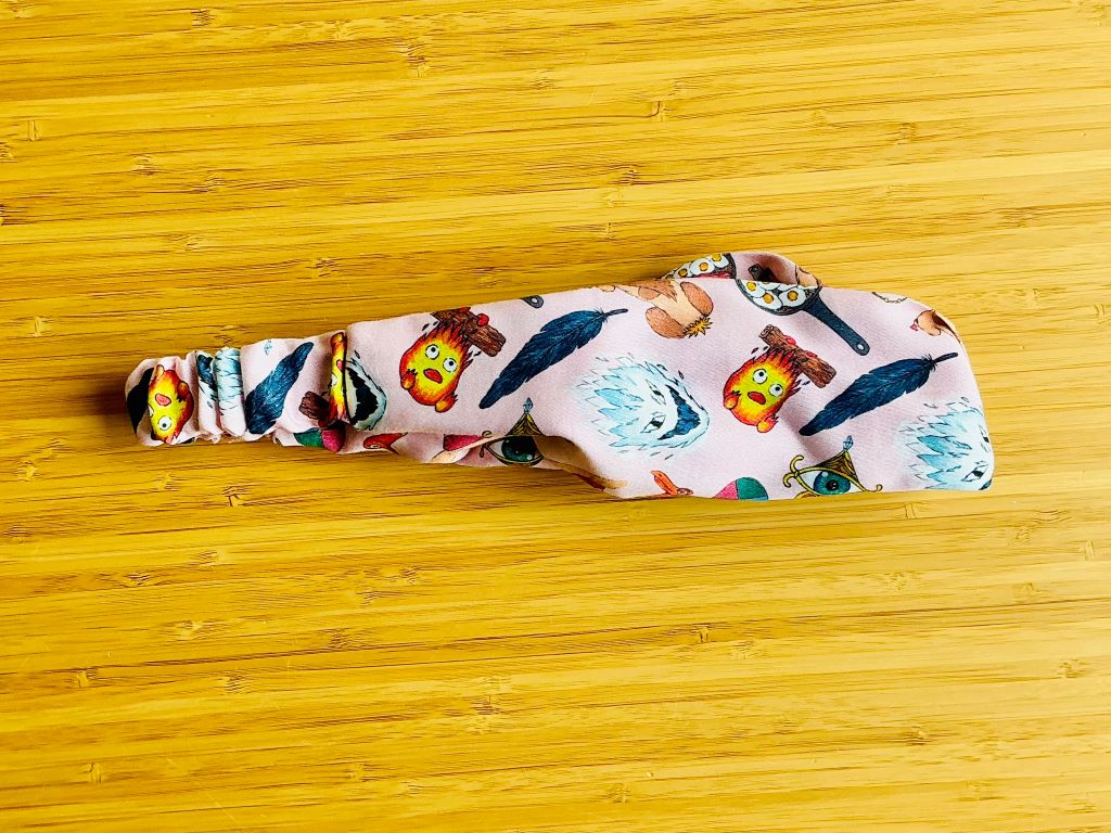 "Love & Magic" fabric headband with elastic