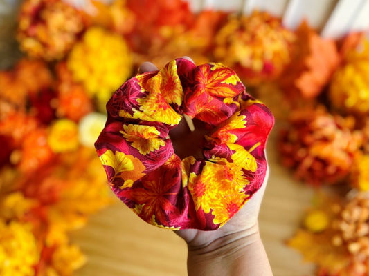 Haargummis "Park in Herbstfarben" aus Stoff