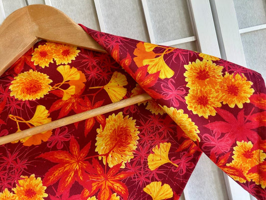 Kleines Halstuch „Park in Herbstfarben“ 52x52 cm