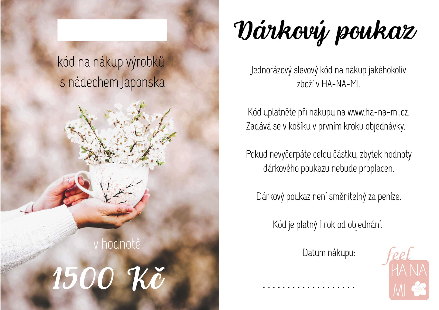 Gift voucher worth CZK 1500 - electronic