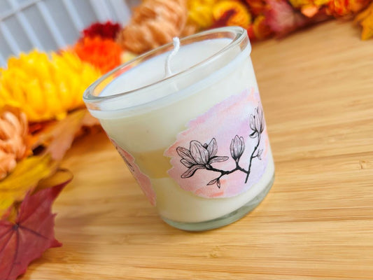 Kerze im Glas "Frühlings-Japan"