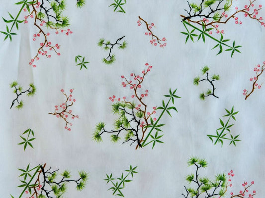 kleines Halstuch „Drei Freunde des Winters“ 52x52 cm