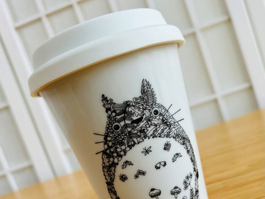 To-Go mug "Totoro coloring book" 300 ml