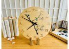 Luxury Wooden Clock "Morning Under the Cherry Blossom" 29 cm