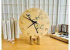 Luxury Wooden Clock "Morning Under the Cherry Blossom" 29 cm