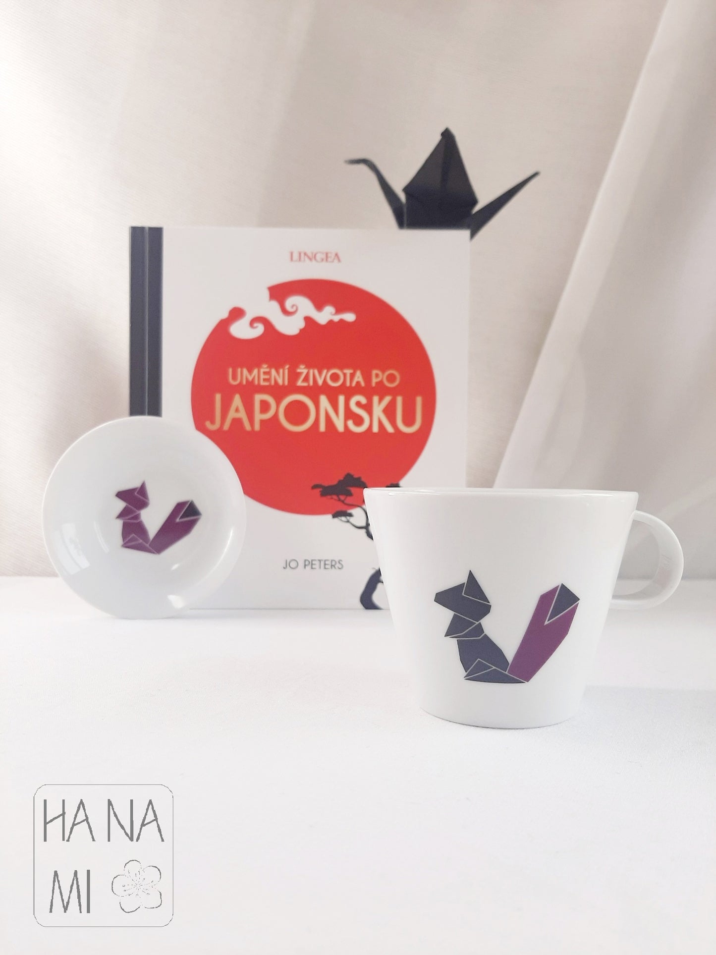 Tasse mit Untertasse „Origami Eichhörnchen“ 150 ml