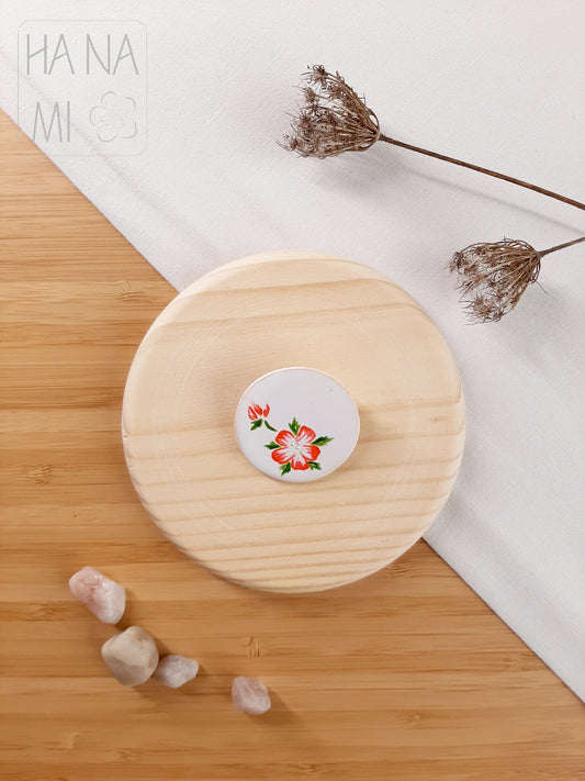 ceramic brooch "Cherry Blossom"