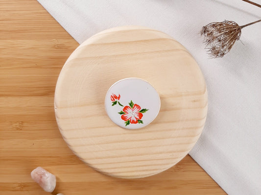 ceramic brooch "Cherry Blossom"