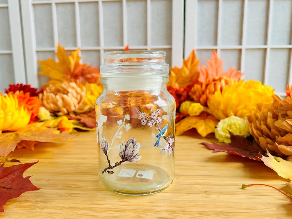 Glass jar "Spring Japan"