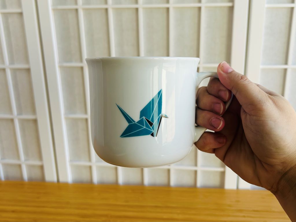 Large "Origami Crane" mug 650 ml