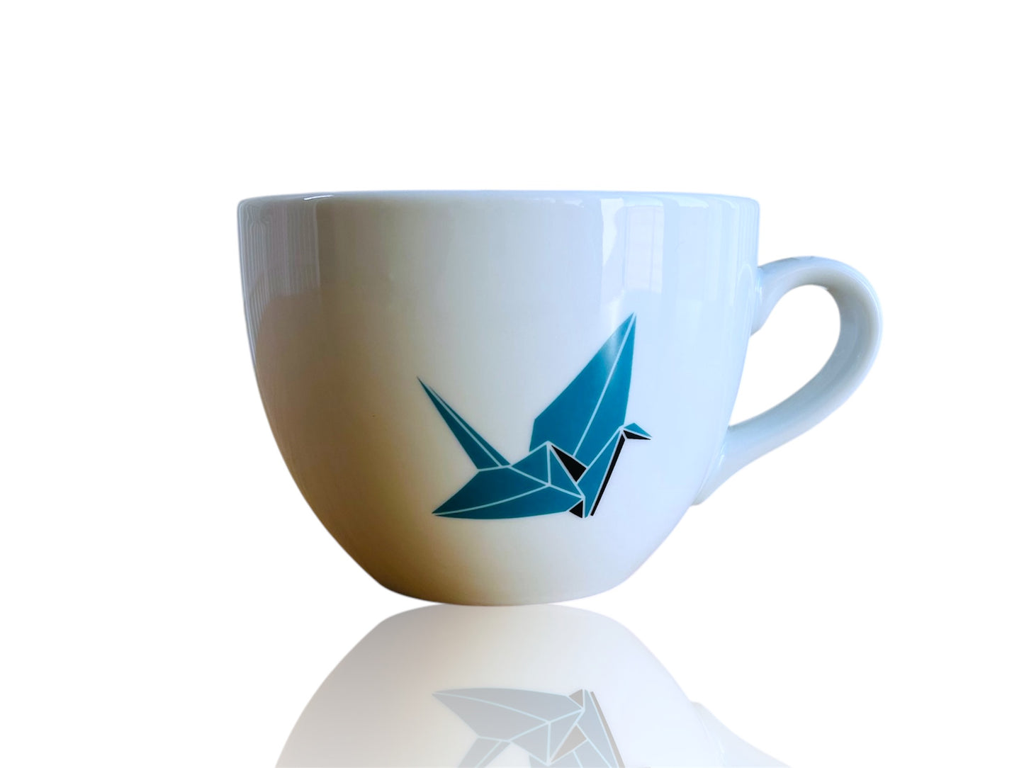 Becher breit "Origami-Kranich" 480 ml