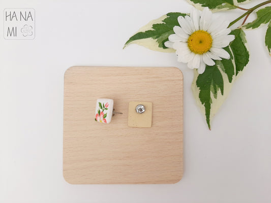 Ceramic "Sakura Flower" earrings