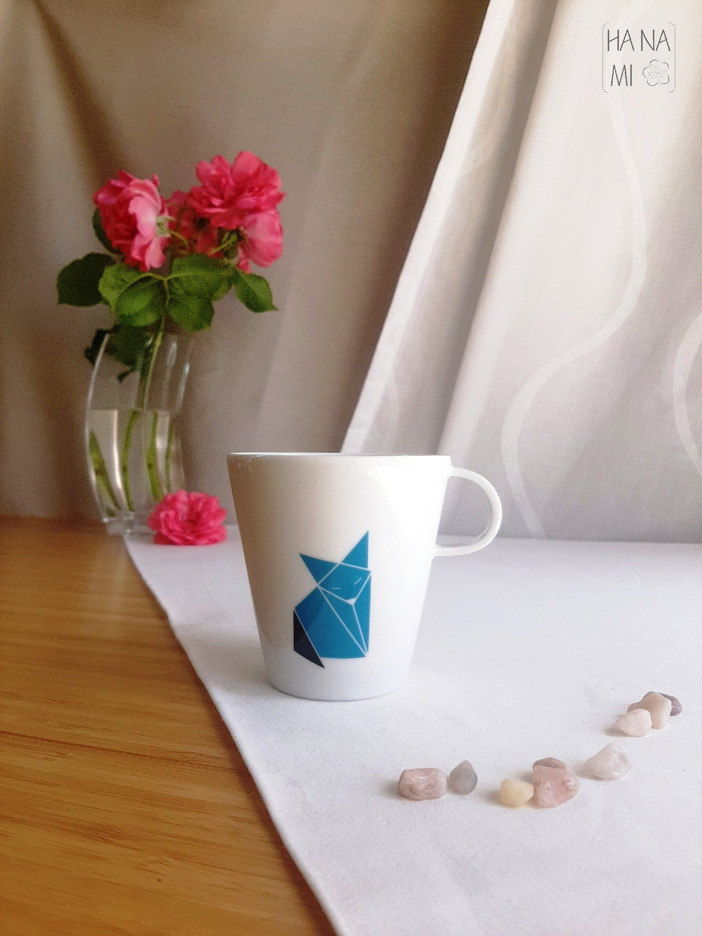 Cup and saucer "Origami Fox" 200 ml