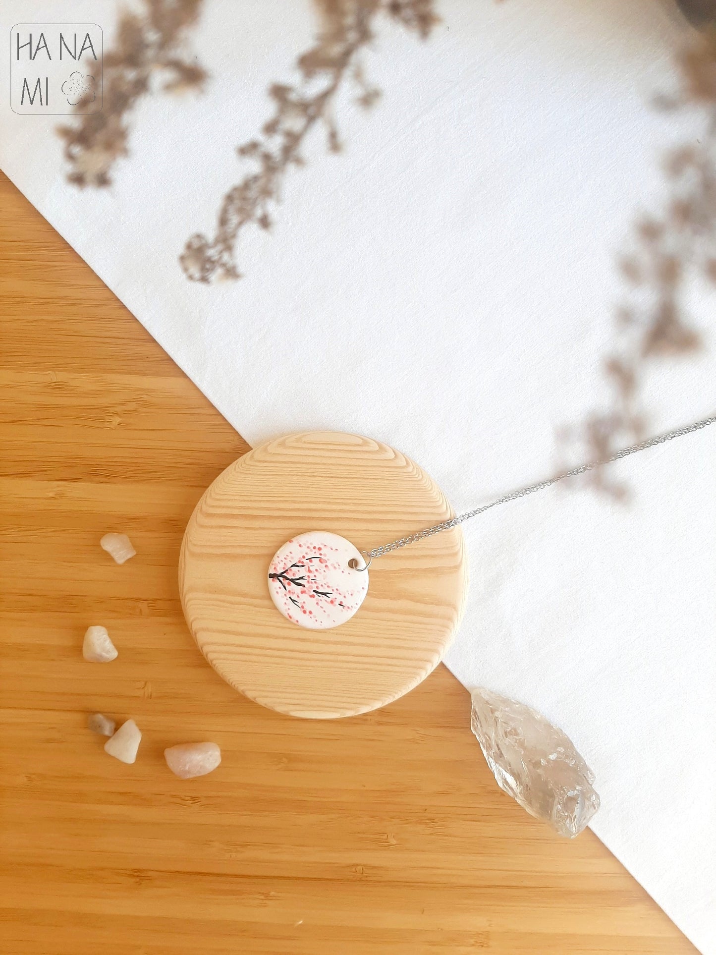 sada keramických šperků "Ráno pod sakurou"