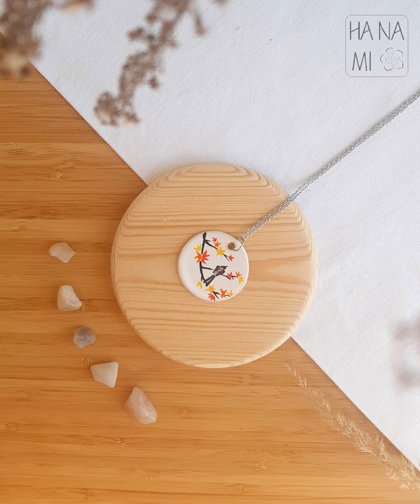 "Autumn Evening" ceramic jewelry set
