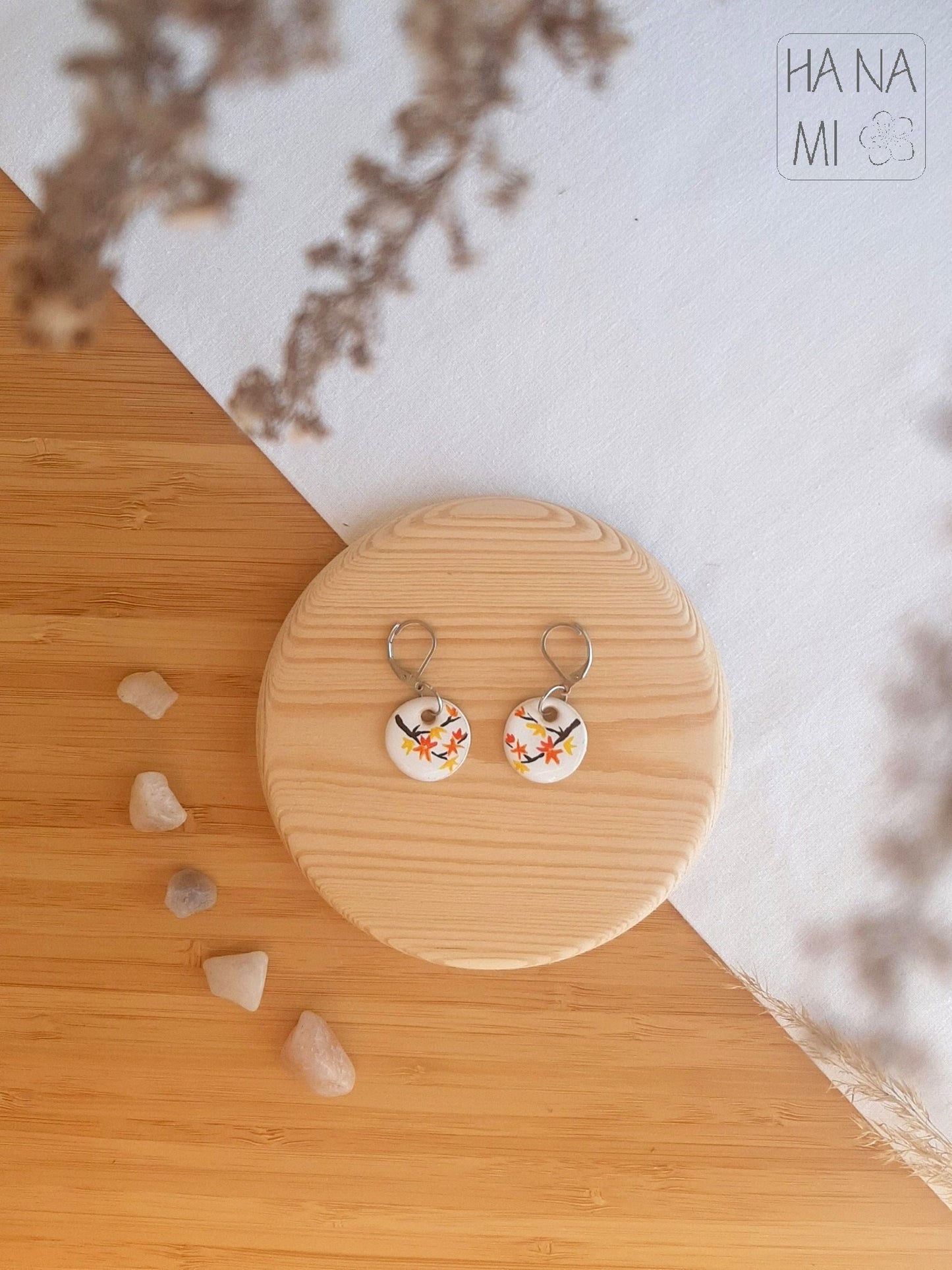 "Autumn Evening" ceramic jewelry set