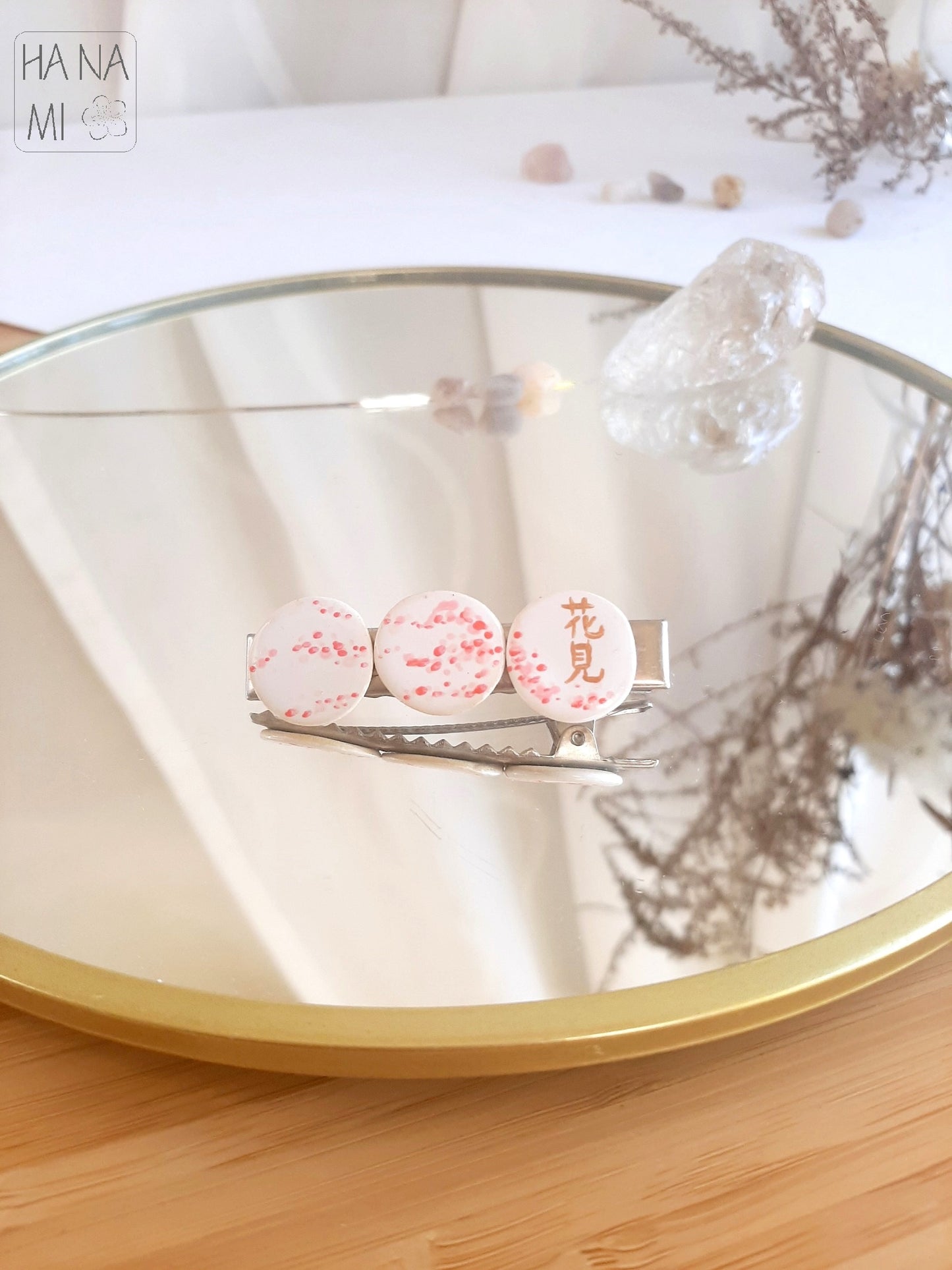 ceramic buckle "Morning under the Sakura"