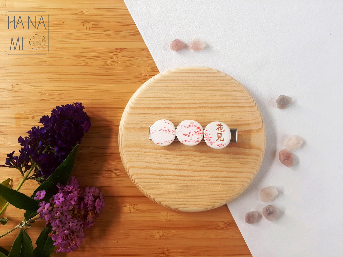 ceramic buckle "Morning under the Sakura"
