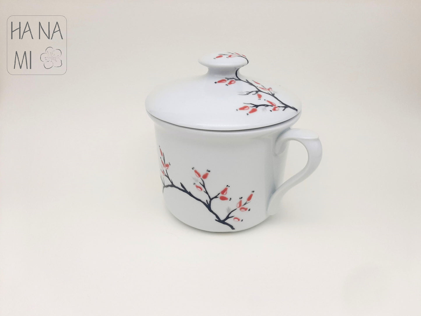 Rosehip tea mug, large, with spout and lid, 900 ml