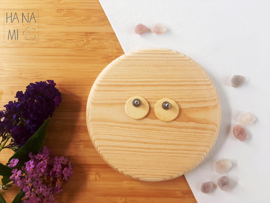 ceramic earrings "Imperial Chrysanthemum"