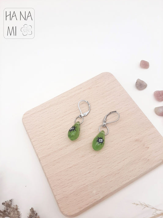 Glass earrings "Černočerňáci"