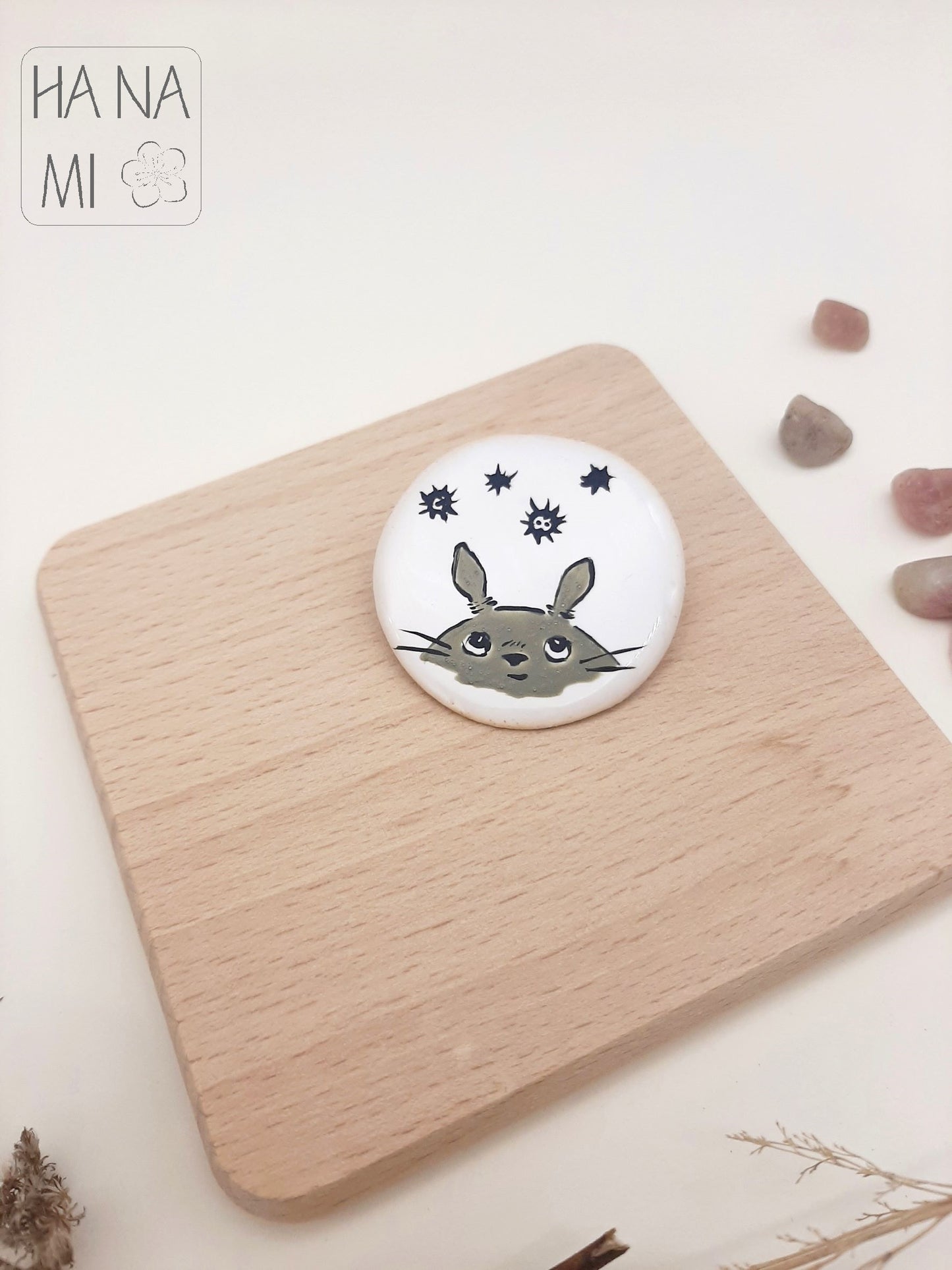 keramická brož "Totoro"