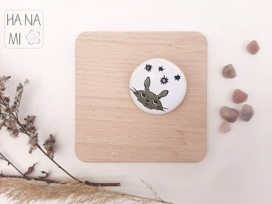 ceramic brooch "Totoro"