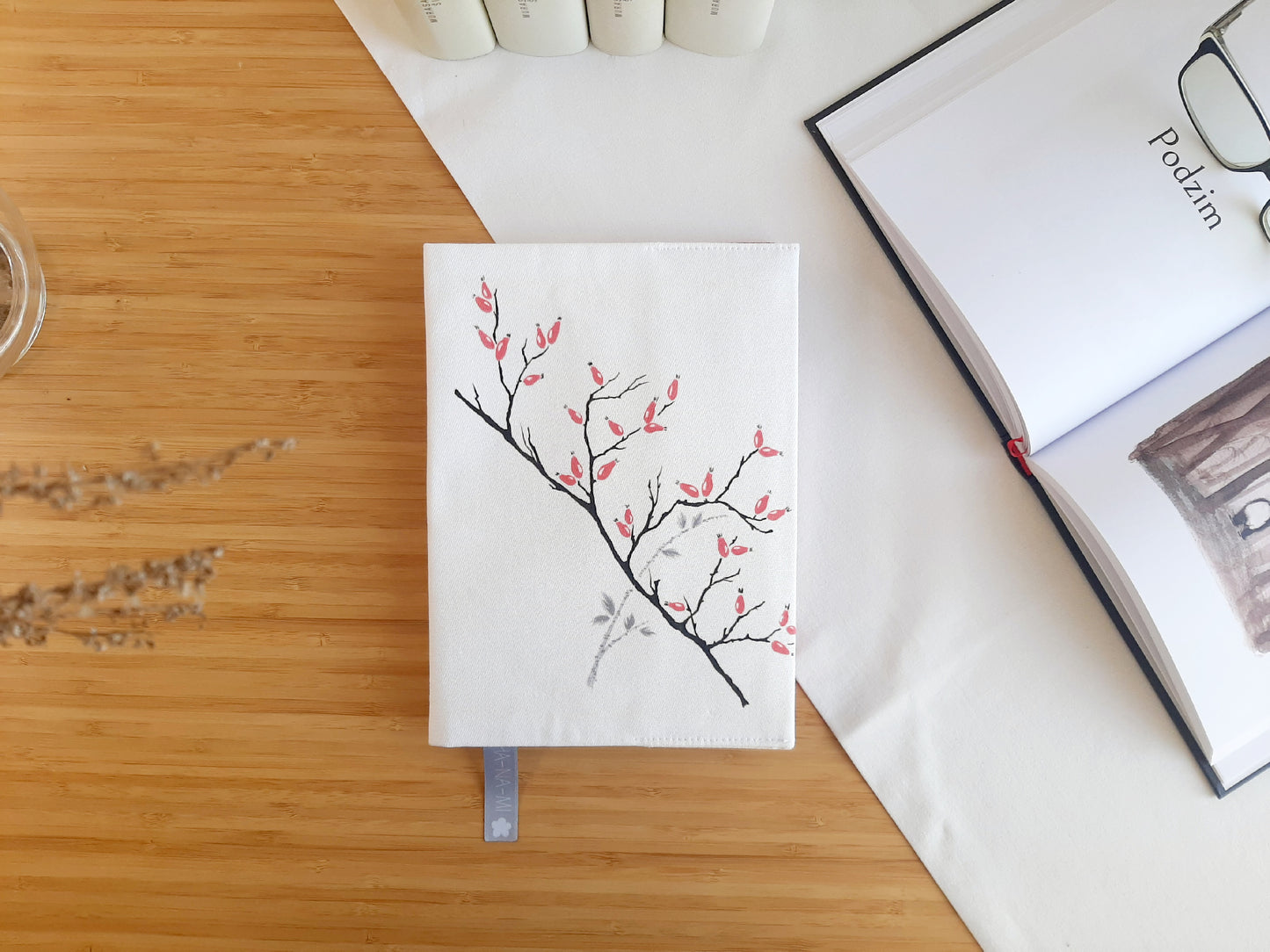 sleeve for the book "Rosehip Tea" small