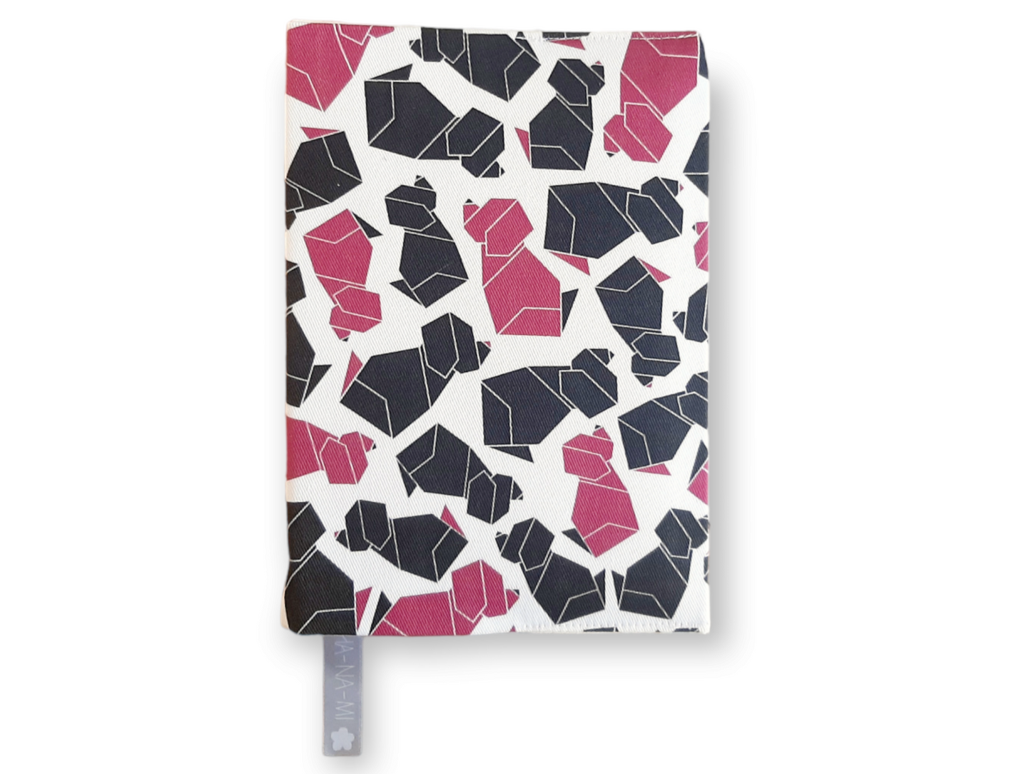 Bucheinband "Origami Welpe Bordeaux" klein