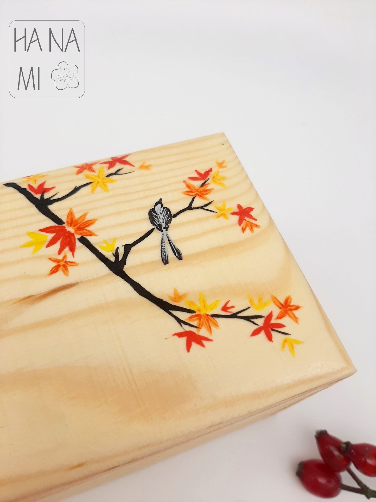 wooden tea box "Autumn Evening"