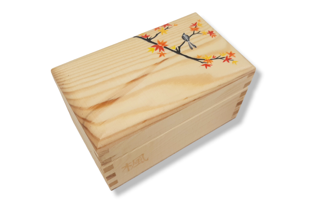 wooden tea box "Autumn Evening"